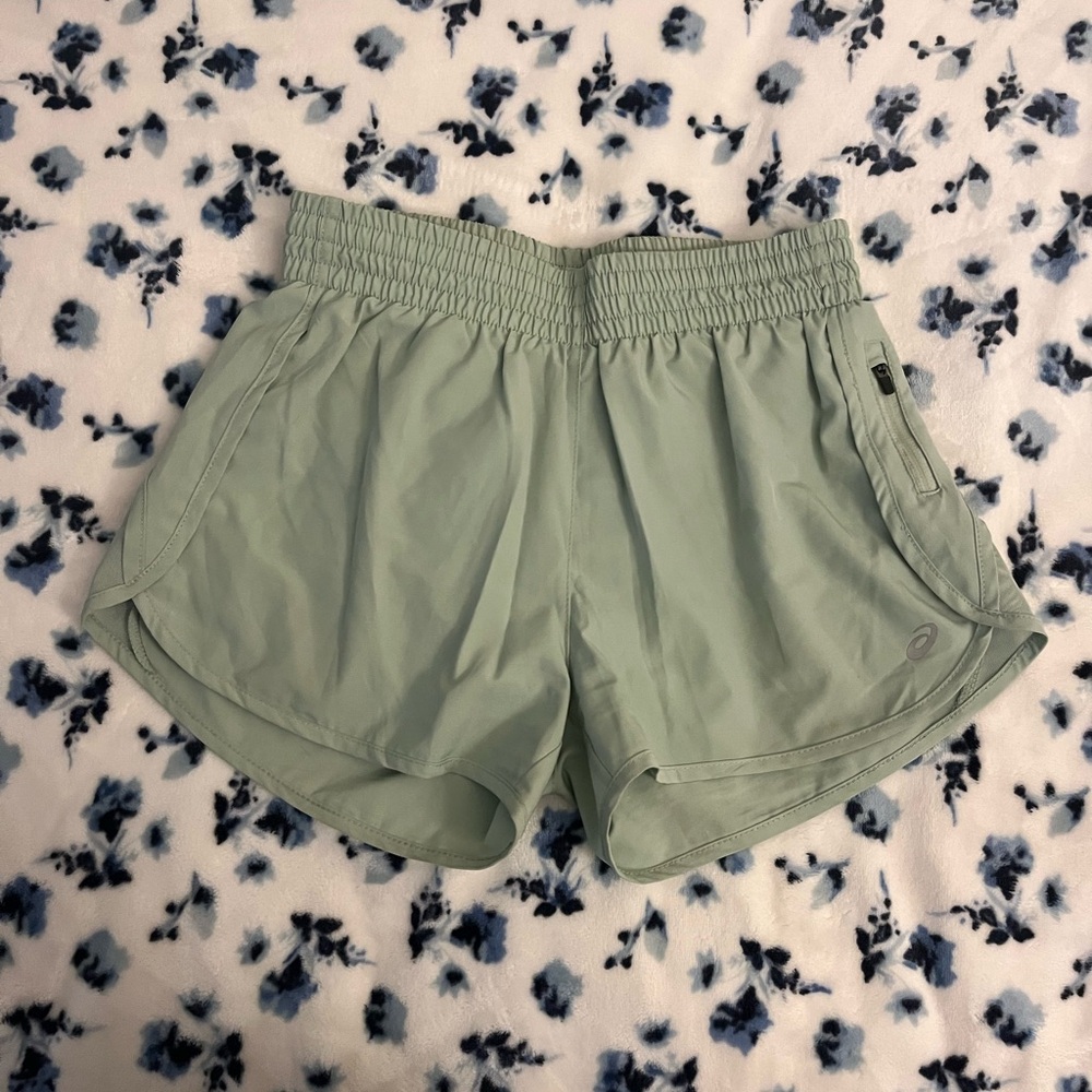 Women's Mint Green Athletic Shorts